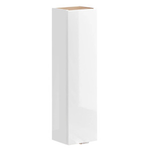 Szafka Górna 20cm 1 Drzwi | Kolekcja Capri White | Biały Połysk, Dąb Złoty Craft