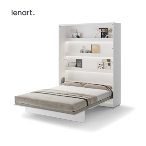 Półkotapczan Lenart BED CONCEPT BC-12 pionowy 160 biały połysk