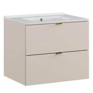 Zestaw meblowy 60cm z umywalką meblową Lava | Kolekcja Dalia Cashmere | Kaszmirowy Mat