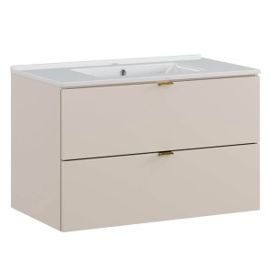 Zestaw meblowy 80cm z umywalką meblową Lava | Kolekcja Dalia Cashmere | Kaszmirowy Mat