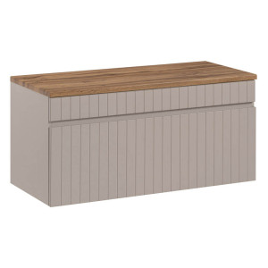 Zestaw meblowy 100cm z blatem | Kolekcja Iconic Cashmere | Kaszmirowy Mat, Dąb Coast Evoke