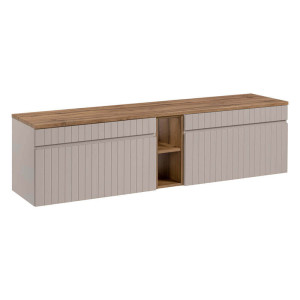 Zestaw meblowy 180cm z blatem | Kaszmirowy Mat, Dąb Coast Evoke