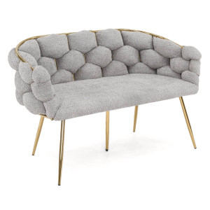 Sofa glamour BALLOON | Boucle | Szary #5 | DC-KT9118