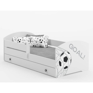 Łóżko dziecięce LUK z szufladą i barierką 70x140 GOL