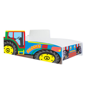 Łóżko pojedyncze Traktor kolorowy 80x160 z materacem