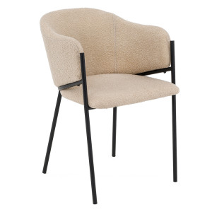 Krzesło Glamour DC-2144 quelle, czarne nogi, beż #5