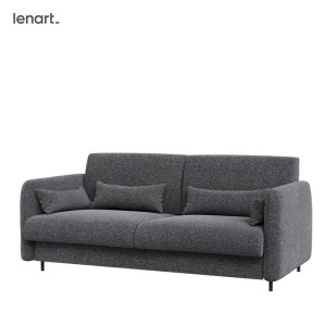 BED CONCEPT BC-18 - Sofa 140 do BC-01 - grafit ART 82630 / front biały