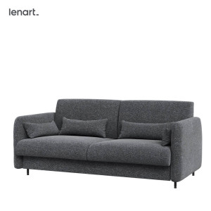 BED CONCEPT BC-18 - Sofa 140 do BC-01 - grafit ART 82630 / front dąb artisan