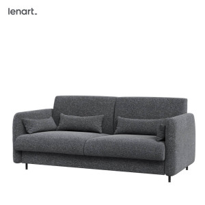 BED CONCEPT BC-18 - Sofa 140 do BC-01 - grafit ART 82630 / front szary