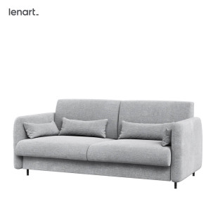 BED CONCEPT BC-18 - Sofa 140 do BC-01 - szary ART 82626 / front biały