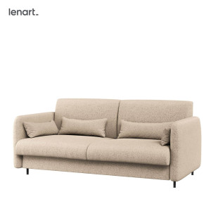 BED CONCEPT BC-19 - Sofa 160 do BC-12 - boucle beżowy PIU 03 / front szary