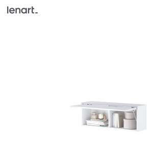 BED CONCEPT BC-29 - szafka wisząca - biały/biały połysk