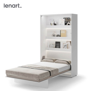 BED CONCEPT BC-02 - półkotapczan pionowy 120 - biały