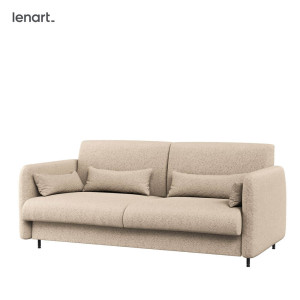 BED CONCEPT BC-35 - Sofa 180 do BC-13 - boucle beżowy/front biały