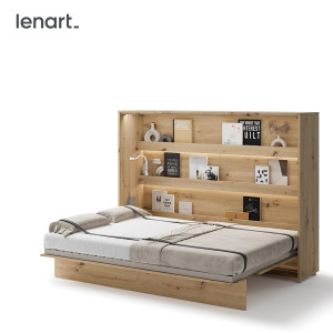 BED CONCEPT BC-04 - półkotapczan poziomy 140 - dąb artisan