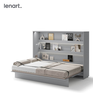 BED CONCEPT BC-04 - półkotapczan poziomy 140 - szary