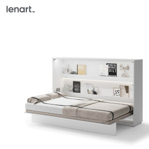 BED CONCEPT BC-05 - półkotapczan poziomy 120 - biały