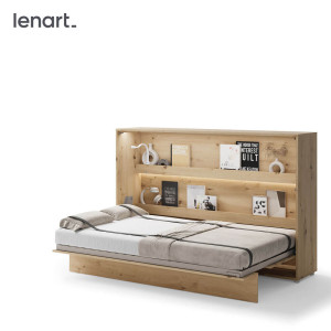 BED CONCEPT BC-05 - półkotapczan poziomy 120 - dąb artisan