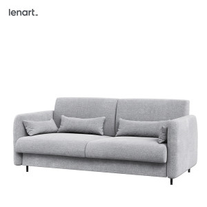 BED CONCEPT BC-35 - Sofa 180 do BC-13 - szary/front biały połysk