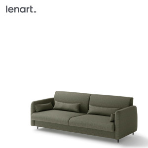 BED CONCEPT BC-35 - Sofa 180 do BC-13 - zielony/front dąb artisan