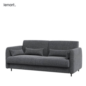 BED CONCEPT BC-35 - Sofa 180 do BC-13 - grafit/front dąb artisan