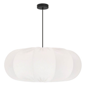 Lampa wisząca CAFEE' skandynawska - z abażurem kremowym latte 52 cm