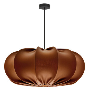 Lampa wisząca CAFEE' skandynawska z abażurem brązowym mokka 52 cm
