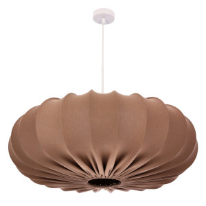 Lampa wisząca CAFEE' skandynawska - z abażurem brązowym mokka 66cm