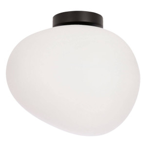 Lampa sufitowa STONES inspirowana kamieniem - designerski plafon z akrylowym mlecznym kloszem 30 cm