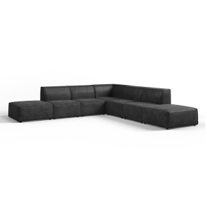 Narożnik modułowy FORM PUFA+1+1+R+1+1+PUFA | Kolor do wyboru