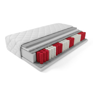 Materac kieszeniowy + Visco - model SYRIUSZ 160x200x19 tw. H3