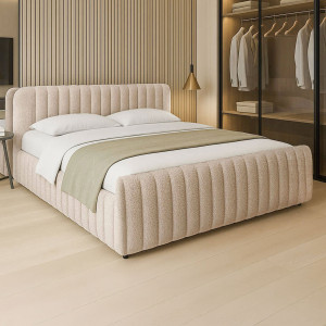 Łóżko tapicerowane SF1078 | 180x200 | Boucle | Beż #4