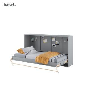 CONCEPT PRO CP-06 - półkotapczan poziomy pod materac 90x200 - szary