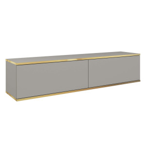 Szafka RTV ORO RTV135 Szara / Gładki front | OUTLET