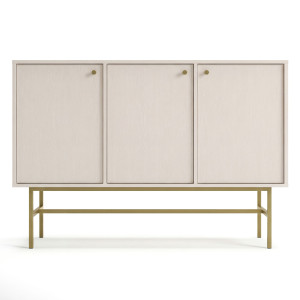 Komoda TOKYO 3 3F | Typ 813 | Beż piaskowy | Złoty stelaż