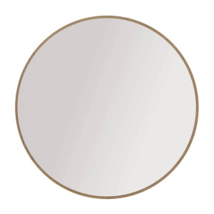 Lustro okrągłe OVALIO 701 | 100cm | Ramka dąb cremona