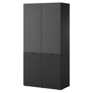 Szafa SANDBOX NOVA | 101 cm | Czarny | Ryfle