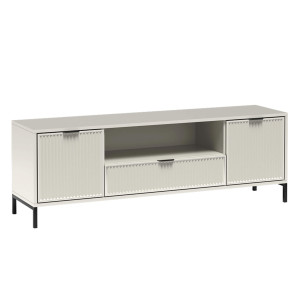 Nowoczesna szafka RTV frezowana LS-4 / Cashmere