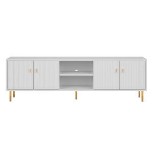 Szafka RTV PIANO 4D | Biała