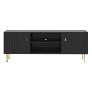 Szafka RTV PIANO 2D | Czarna