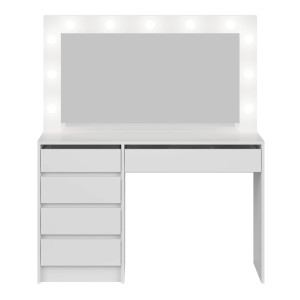 Toaletka z oświetleniem LED 5S | Biała