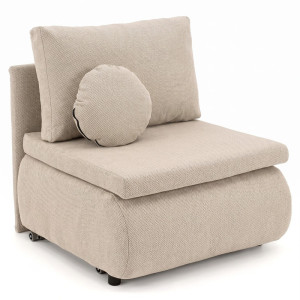 Sofa z funkcją spania PETITE | 80 | Tapicerowany tył | Poduszka w zestawie | Curio 09 | OUTLET