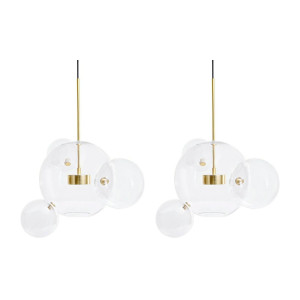 MOOSEE zestaw 2 lamp wiszących CAPRI 4 złoty
