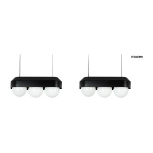 MOOSEE zestaw 2 lamp wiszących DROPS 3 czarny