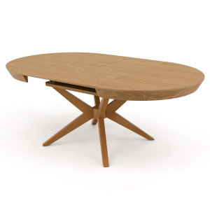 Stół okrągły rozkładany WY-DT135 120/200 Dąb natural | OUTLET