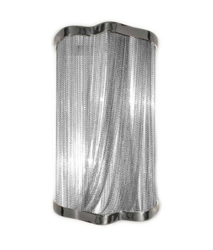 Kinkiet ATLANTA WALL 2 - aluminium, stal