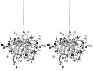 Lampa wisząca MONETE chromowana - metal