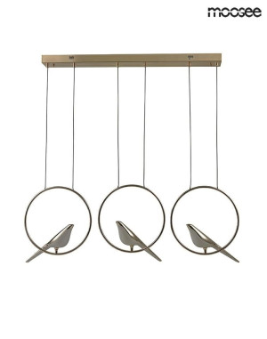 MOOSEE lampa wisząca BIRD LINE złota