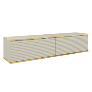 Szafka RTV ORO RTV135 Beżowa / Karbowany front