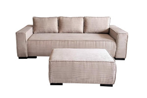 Sofa z pufą DAFNE S+P / 240x100x90